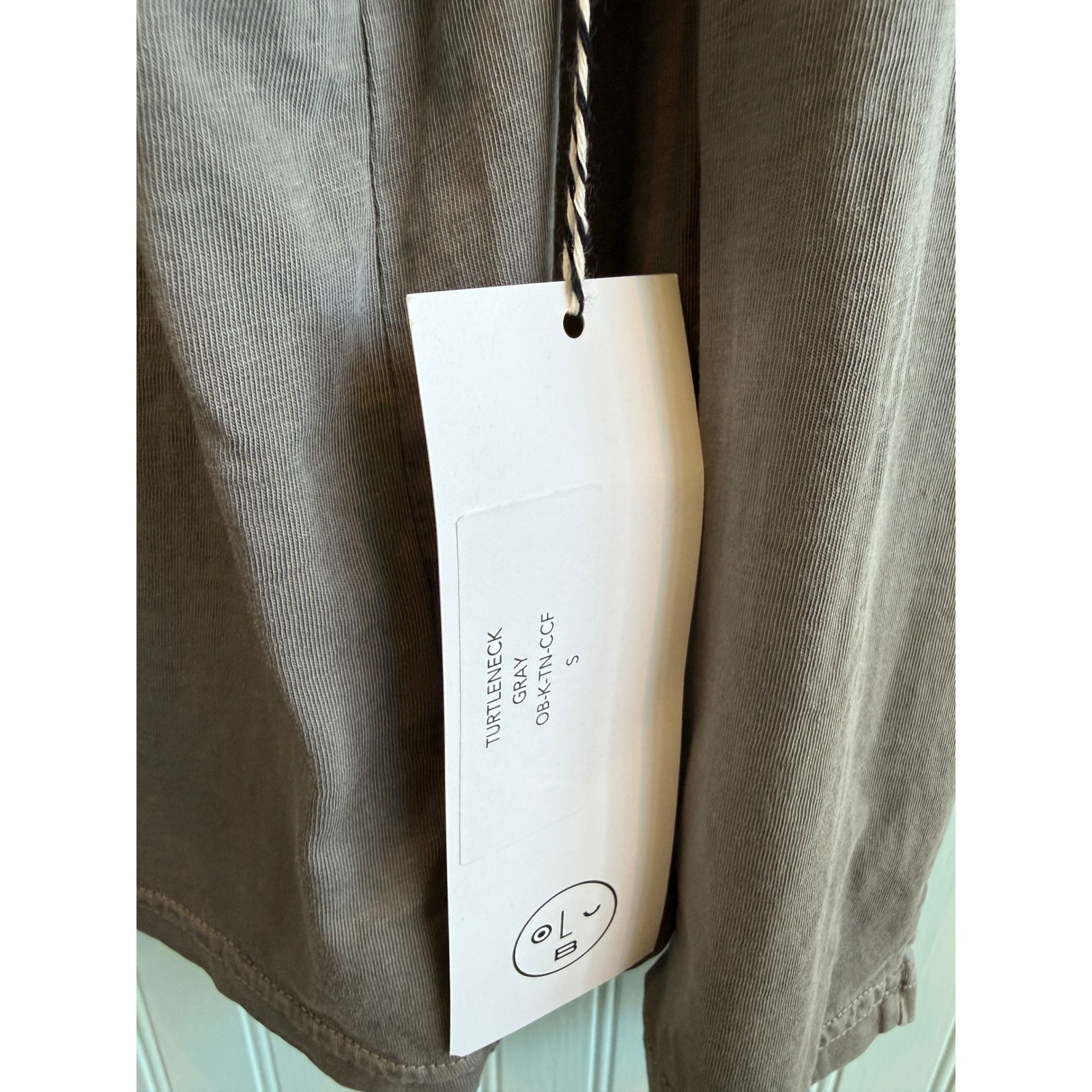 Nwt Older Brother Natural Dye Funnel Neck Top Gender Neutral L — image 5 of 8